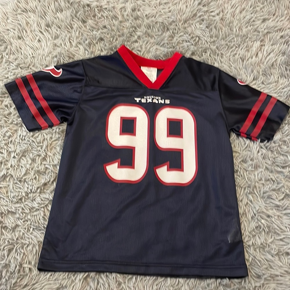Number 99 jj watt Texans Jersey with mesh material